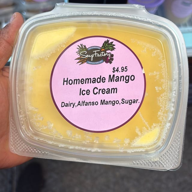 Mango Ice Cream.